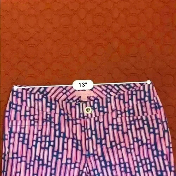 Lilly Pulitzer Kelly Mandevilla Slathouse Striped Low Rise Skinny Ankle Barbie - Picture 10 of 10